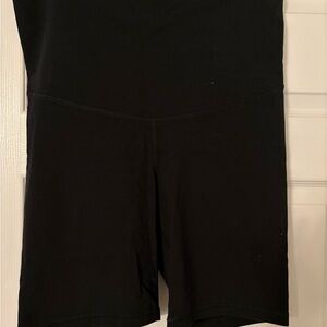 Maternity Black Biker Shorts